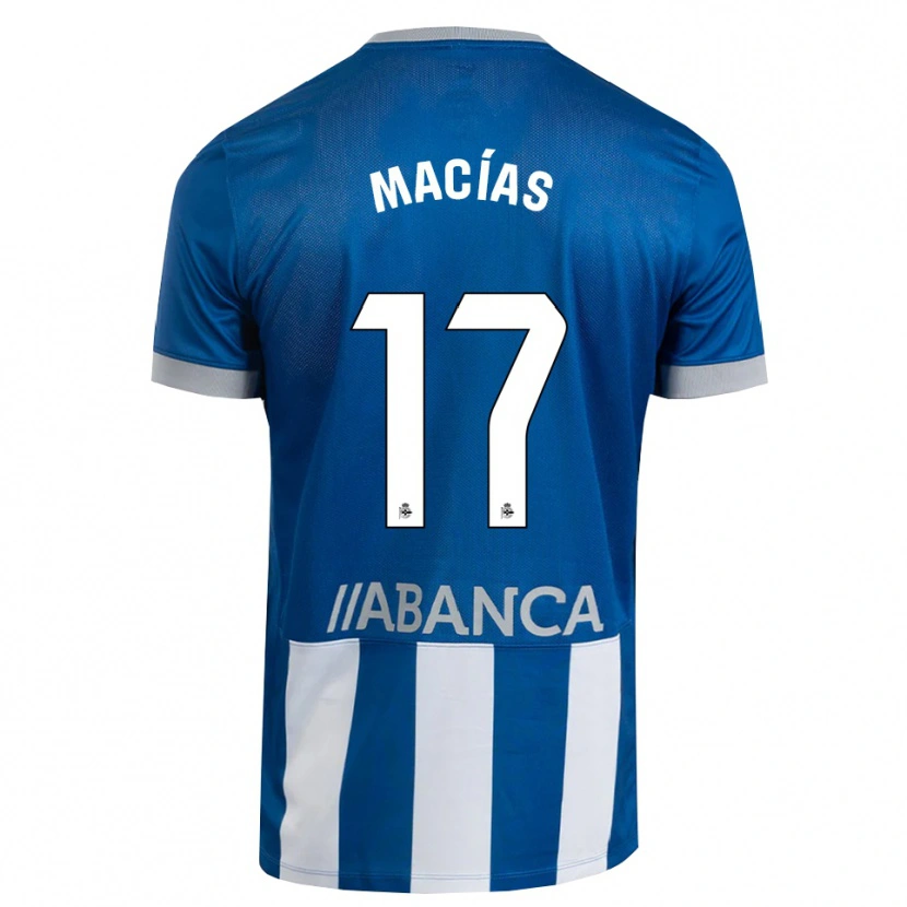 Danxen Homem Camisola Luisao Macías #17 Azul Cinza Branco Principal 2026/27 Camisa