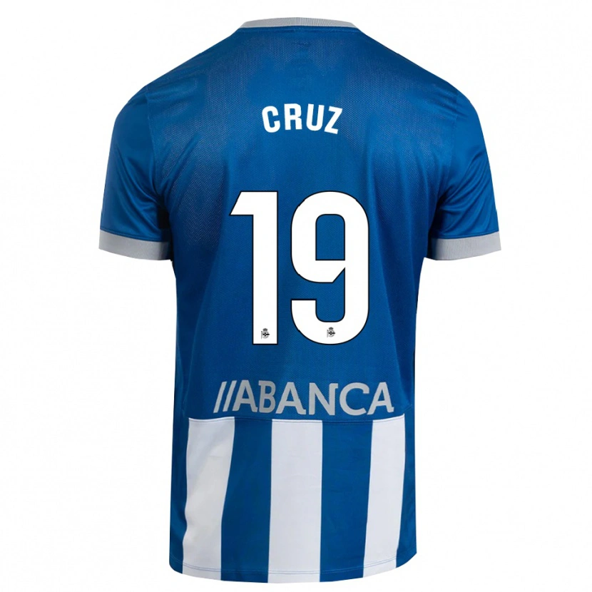 Danxen Homem Camisola Luismi Cruz #19 Azul Cinza Branco Principal 2026/27 Camisa