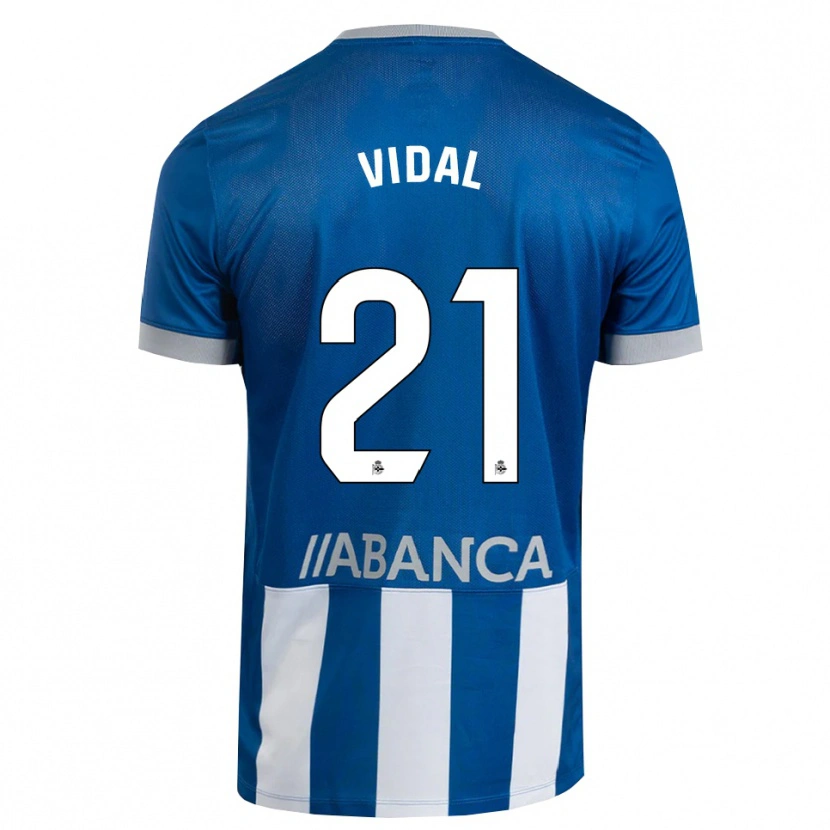Danxen Homem Camisola Iker Vidal #21 Azul Cinza Branco Principal 2026/27 Camisa