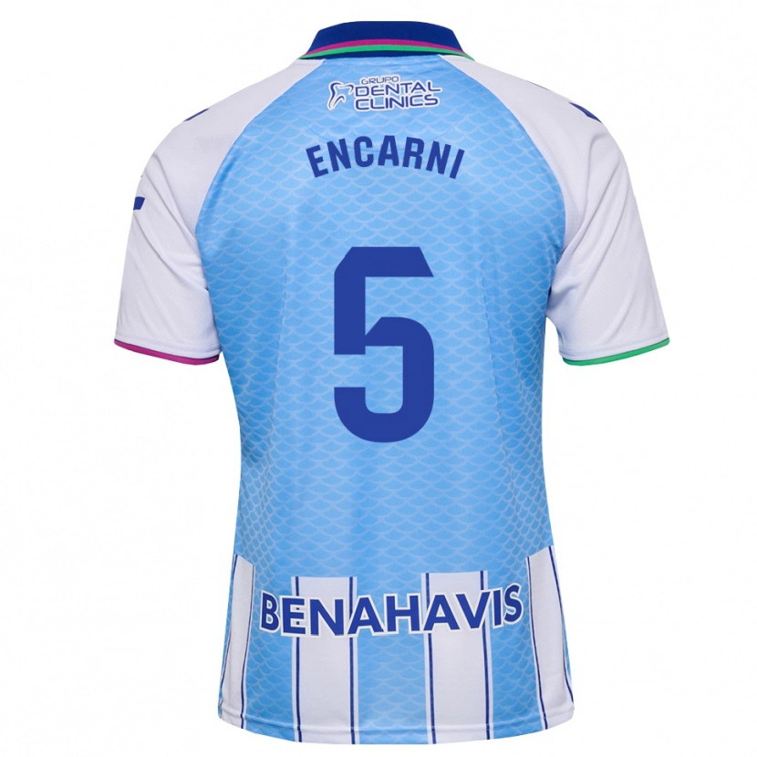 Danxen Homem Camisola Encarni #5 Azul Céu Profundo Branco Principal 2026/27 Camisa