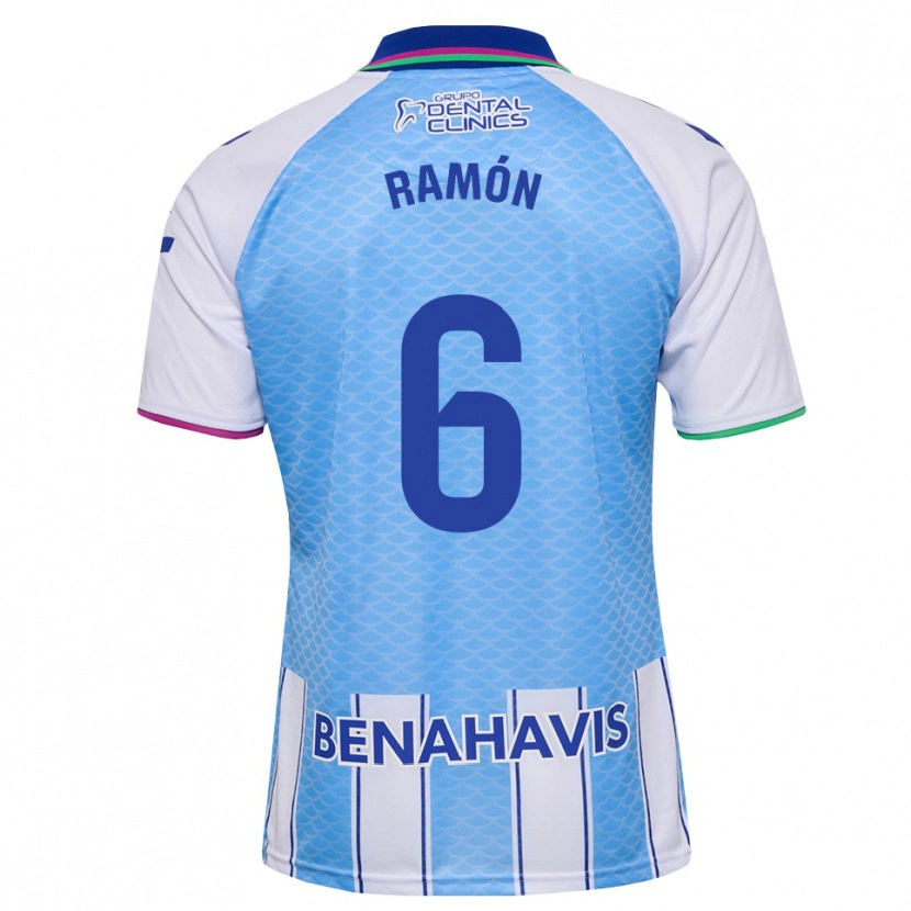 Danxen Homem Camisola Ramón Enríquez #6 Azul Céu Profundo Branco Principal 2026/27 Camisa