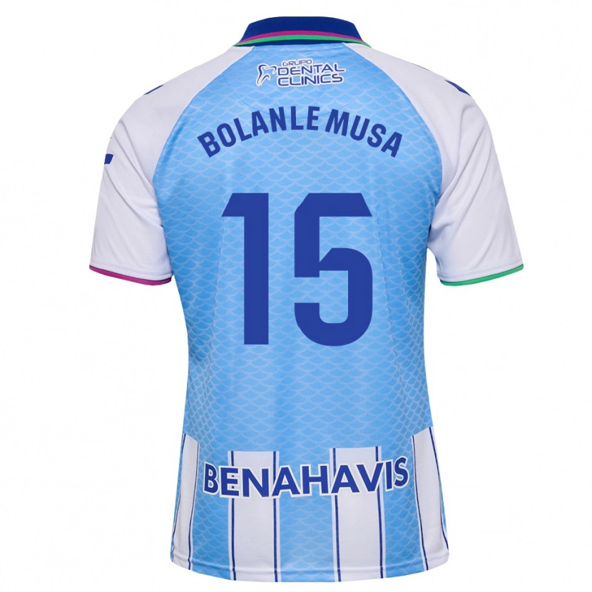 Danxen Homem Camisola Wahab Bolanle Musa #15 Azul Céu Profundo Branco Principal 2026/27 Camisa