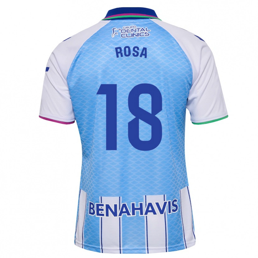 Danxen Homem Camisola Marcos Rosa #18 Azul Céu Profundo Branco Principal 2026/27 Camisa