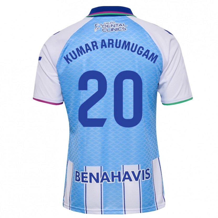 Danxen Homem Camisola Suk Kumar Arumugam #20 Azul Céu Profundo Branco Principal 2026/27 Camisa