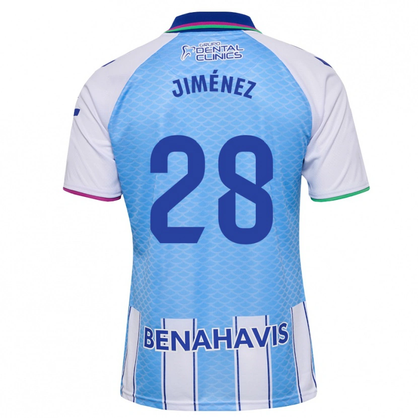 Danxen Homem Camisola Alberto Jiménez #28 Azul Céu Profundo Branco Principal 2026/27 Camisa