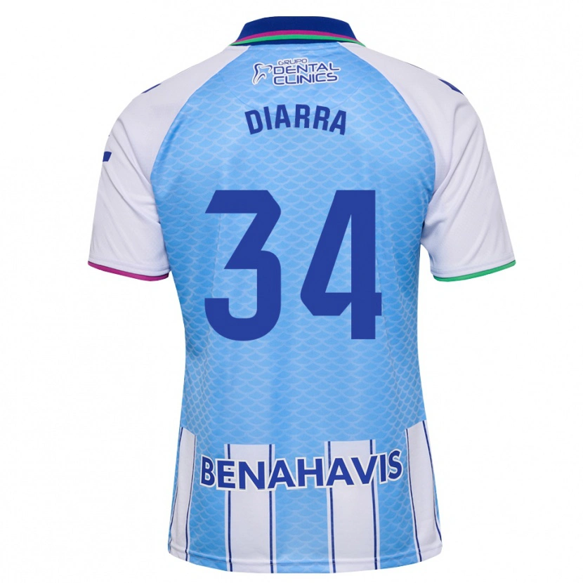 Danxen Homem Camisola Cherif Diarra #34 Azul Céu Profundo Branco Principal 2026/27 Camisa