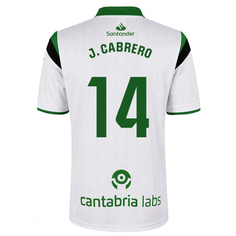Danxen Homem Camisola Jimena Cabrero De La Llama #14 Branco Verde Preto Principal 2026/27 Camisa