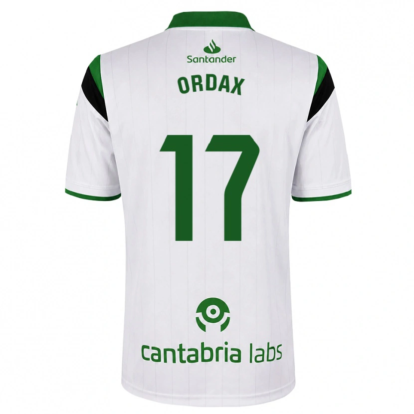 Danxen Homem Camisola Naiara Ordax Ibáñez #17 Branco Verde Preto Principal 2026/27 Camisa