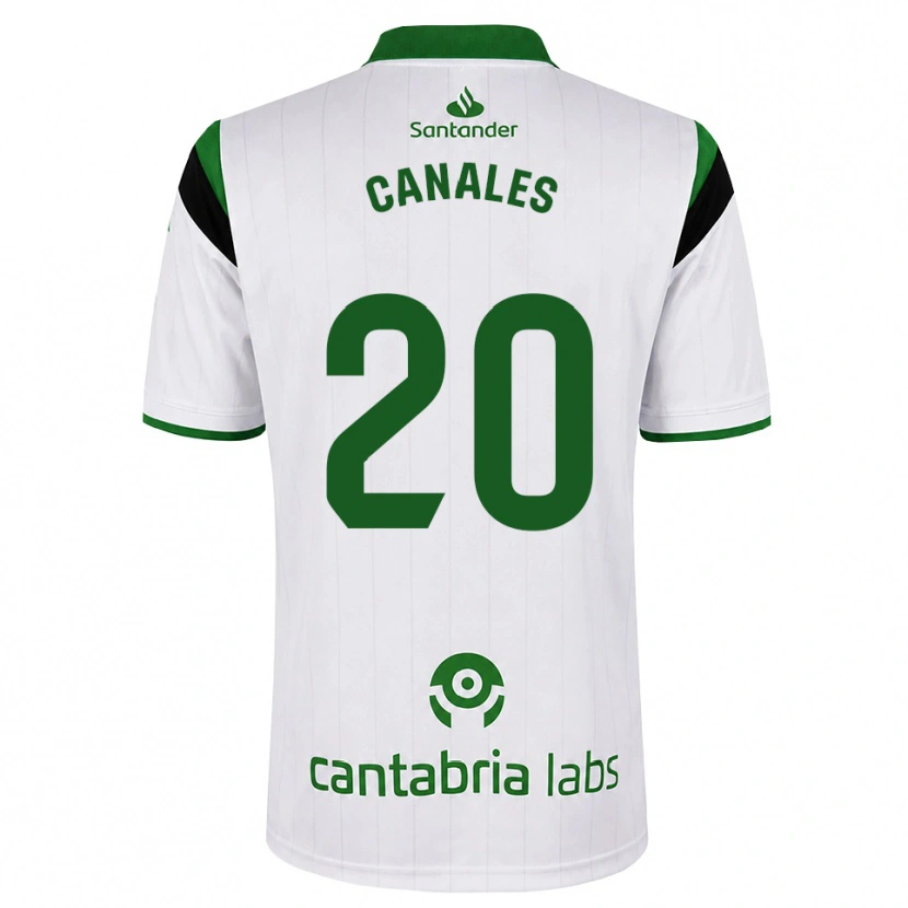 Danxen Homem Camisola Sergio Canales #20 Branco Verde Preto Principal 2026/27 Camisa