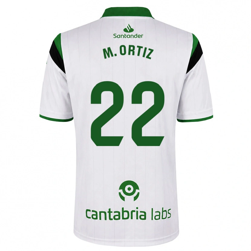 Danxen Homem Camisola María Ortiz Heras #22 Branco Verde Preto Principal 2026/27 Camisa