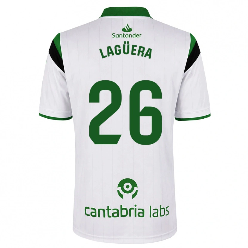 Danxen Homem Camisola Christian Lagüera #26 Branco Verde Preto Principal 2026/27 Camisa