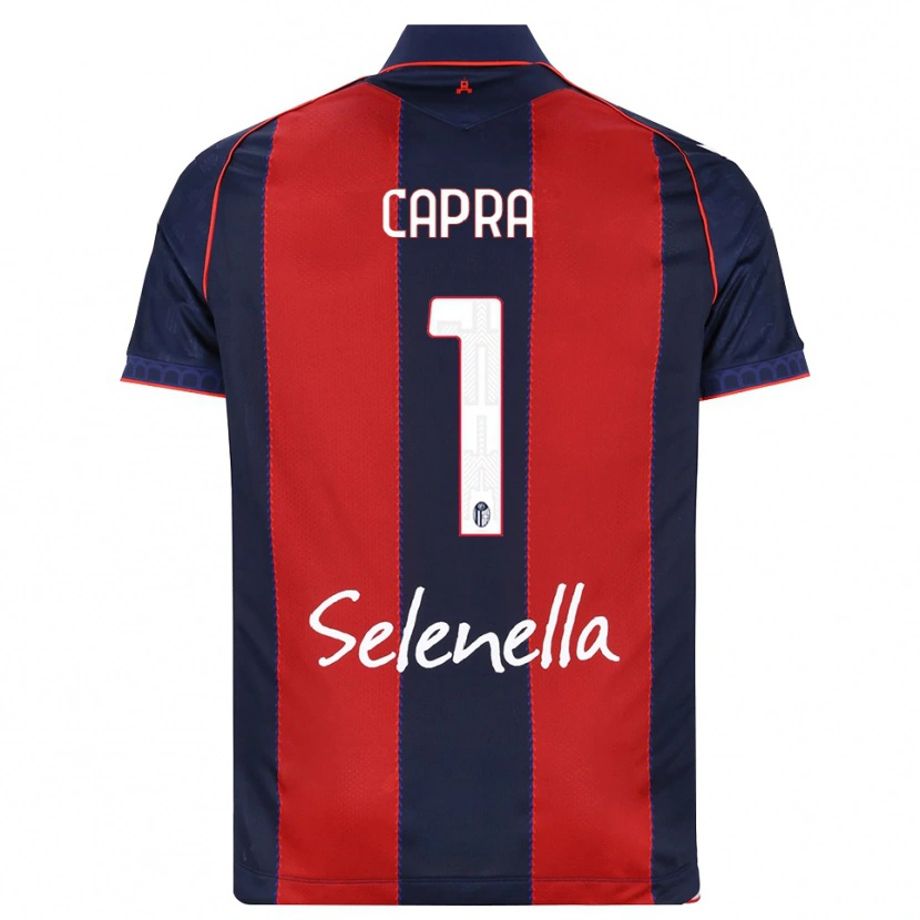Danxen Homem Camisola Daniel Capra #1 Azul Real Vermelho Branco Principal 2026/27 Camisa