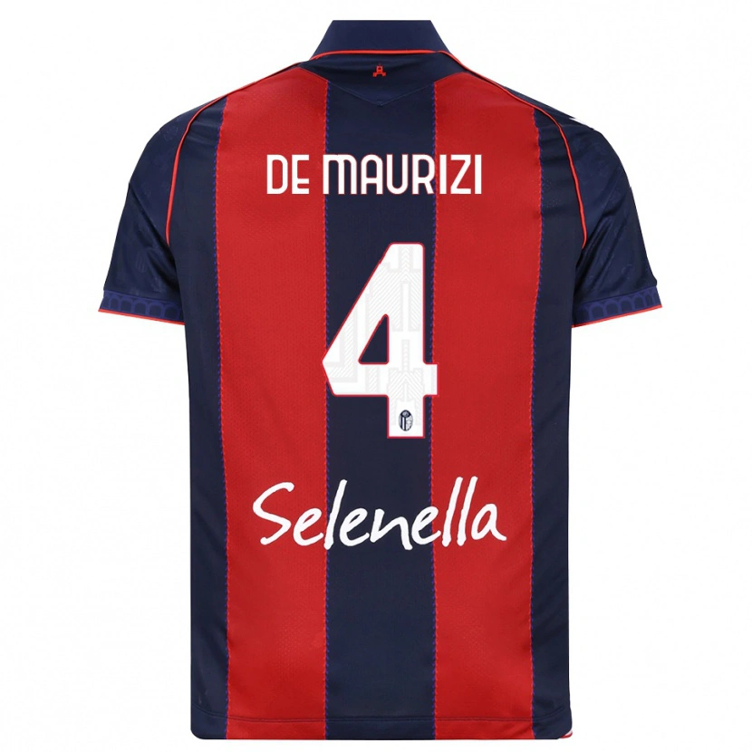 Danxen Homem Camisola Alessandro De Maurizi #4 Azul Real Vermelho Branco Principal 2026/27 Camisa