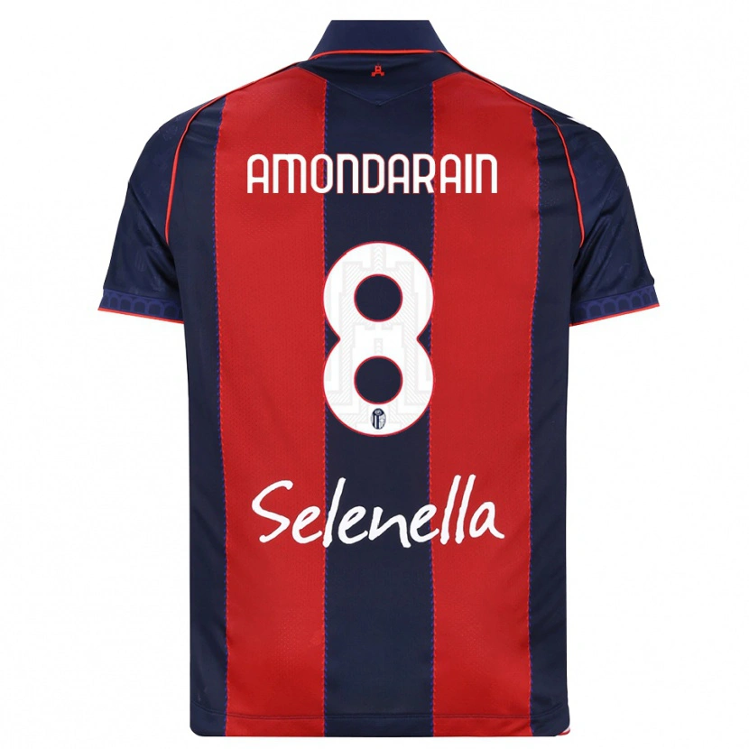 Danxen Homem Camisola Mikel Amondarain #8 Azul Real Vermelho Branco Principal 2026/27 Camisa