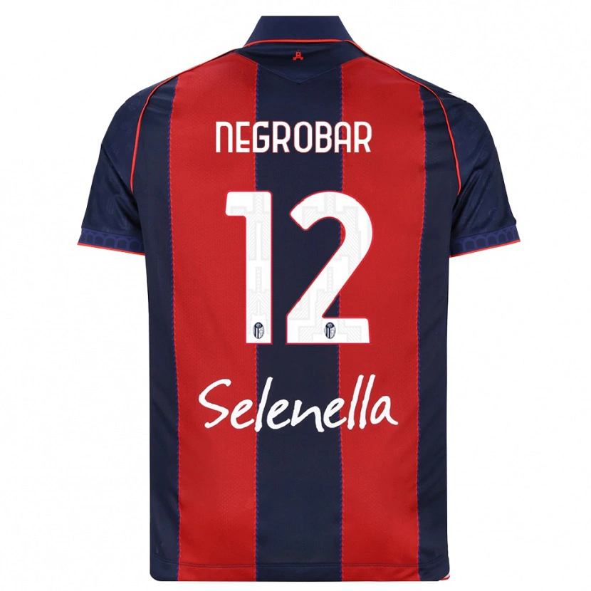 Danxen Homem Camisola Lucas Negrobar #12 Azul Real Vermelho Branco Principal 2026/27 Camisa