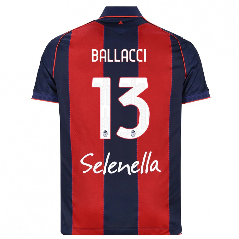 Danxen Homem Camisola Edoardo Ballacci #13 Azul Real Vermelho Branco Principal 2026/27 Camisa