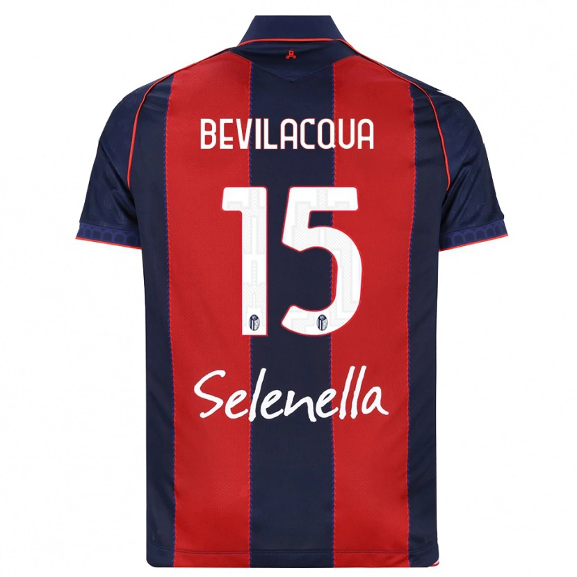Danxen Homem Camisola Vincenzo Bevilacqua #15 Azul Real Vermelho Branco Principal 2026/27 Camisa
