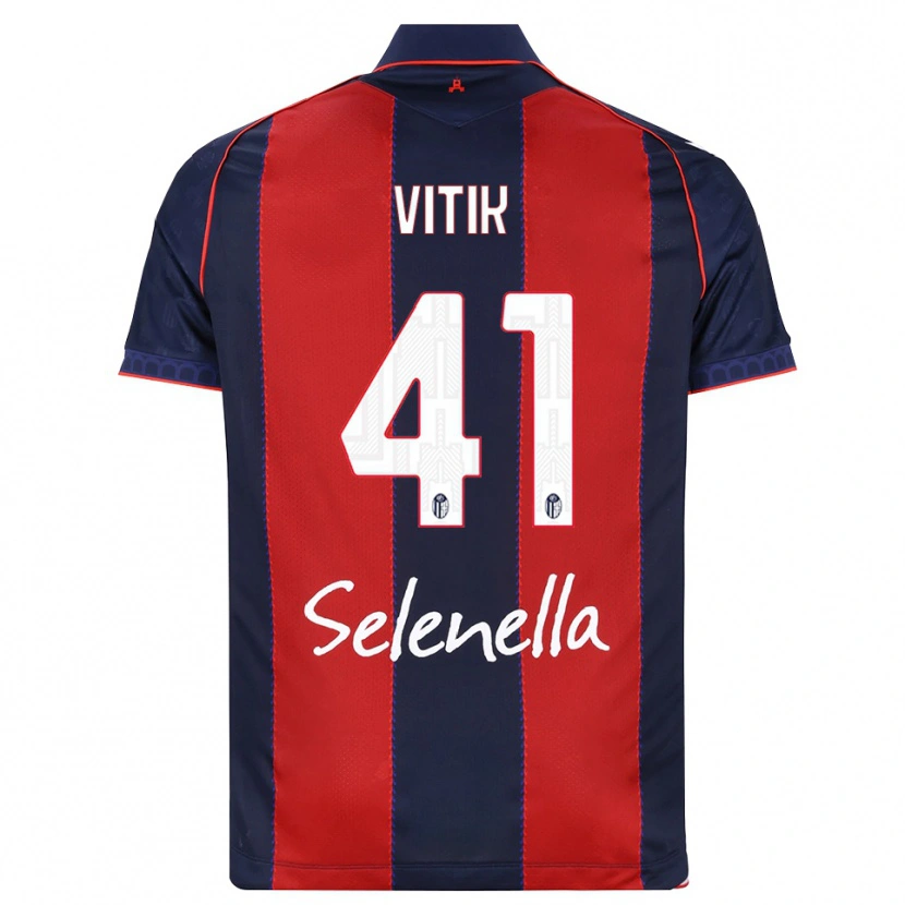 Danxen Homem Camisola Martin Vitík #41 Azul Real Vermelho Branco Principal 2026/27 Camisa