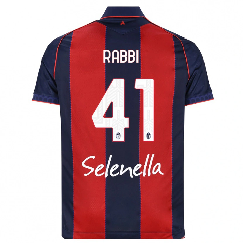 Danxen Homem Camisola Giovanni Rabbi #41 Azul Real Vermelho Branco Principal 2026/27 Camisa