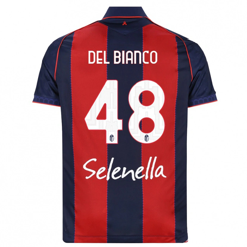 Danxen Homem Camisola Riccardo Del Bianco #48 Azul Real Vermelho Branco Principal 2026/27 Camisa