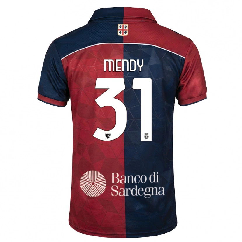 Danxen Homem Camisola Paul Mendy #31 Bordô Azul Real Principal 2026/27 Camisa