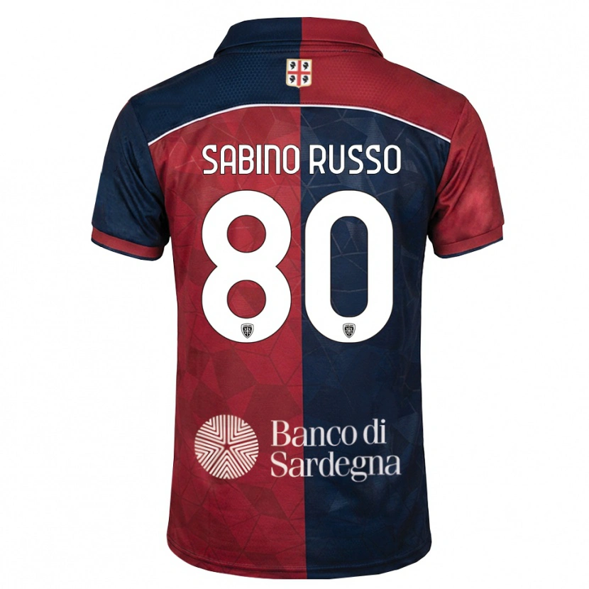 Danxen Homem Camisola Alessandro Sabino Russo #80 Bordô Azul Real Principal 2026/27 Camisa
