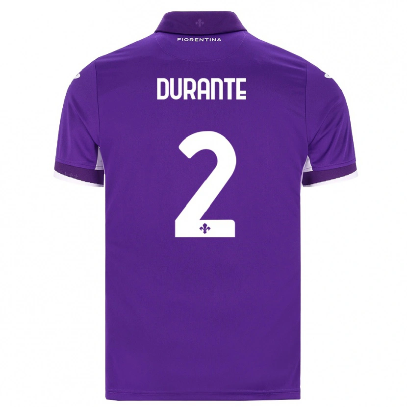 Danxen Homem Camisola Francesca Durante #2 Roxo Branco Rosa Principal 2026/27 Camisa