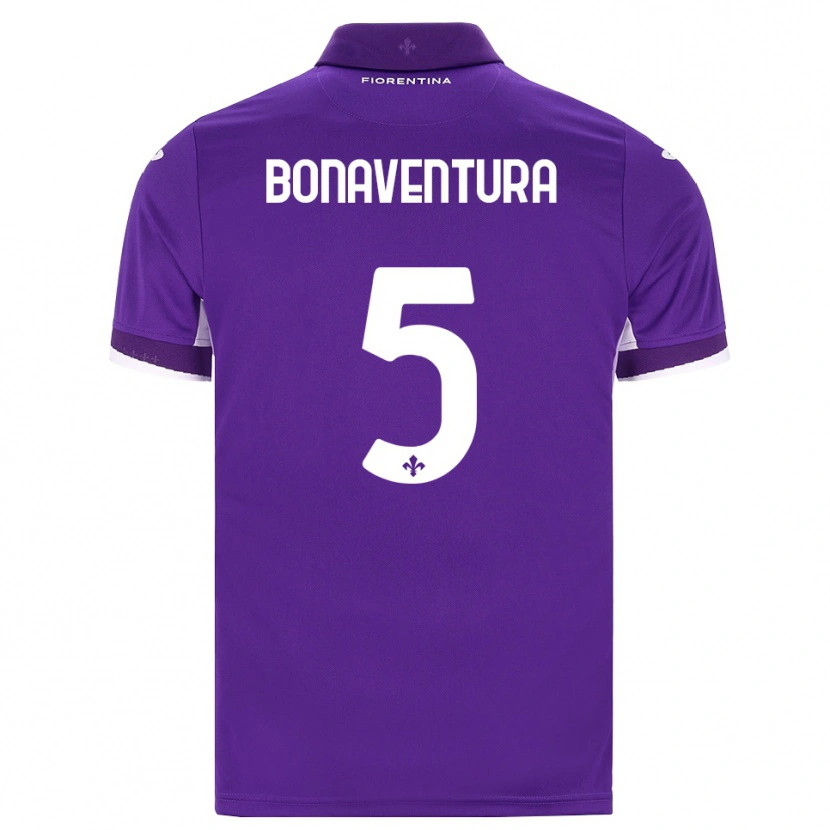Danxen Homem Camisola Giacomo Bonaventura #5 Roxo Branco Rosa Principal 2026/27 Camisa