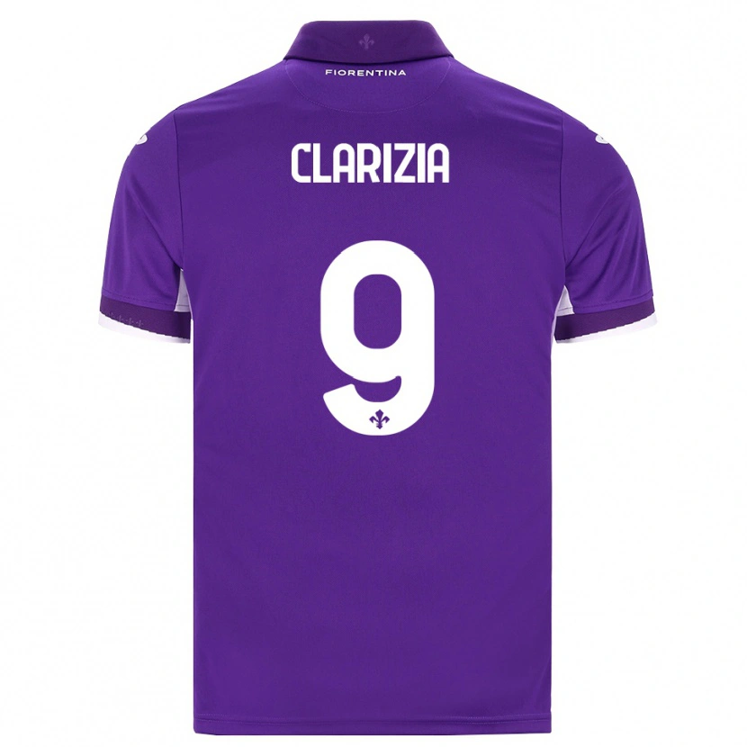 Danxen Homem Camisola Leonardo Clarizia #9 Roxo Branco Rosa Principal 2026/27 Camisa