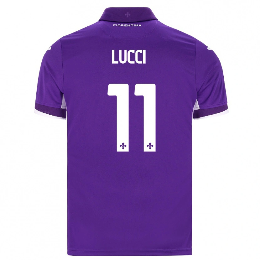 Danxen Homem Camisola Leonardo Lucci #11 Roxo Branco Rosa Principal 2026/27 Camisa