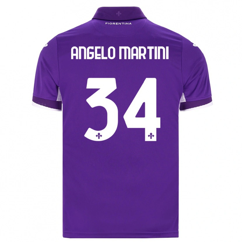 Danxen Homem Camisola Angelo Martini #34 Roxo Branco Rosa Principal 2026/27 Camisa