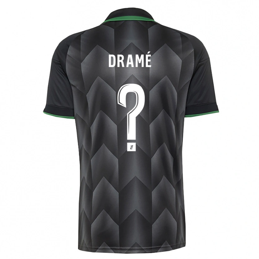 Danxen Homem Camisola Issa Dramé #0 Branco Preto Verde Alternativa 2026/27 Camisa
