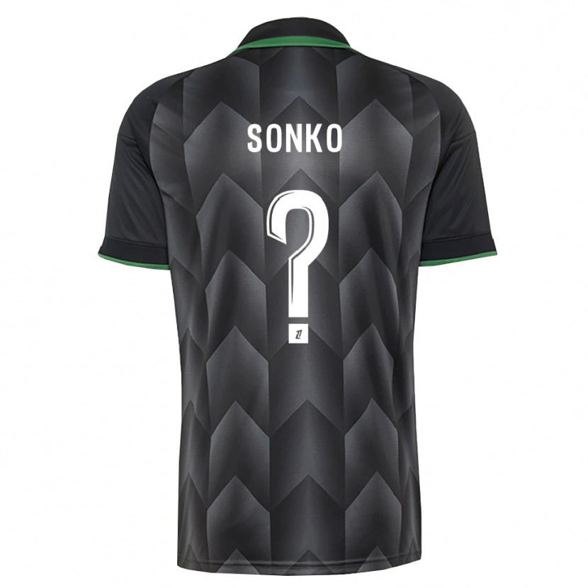 Danxen Homem Camisola Naël Sonko #0 Branco Preto Verde Alternativa 2026/27 Camisa