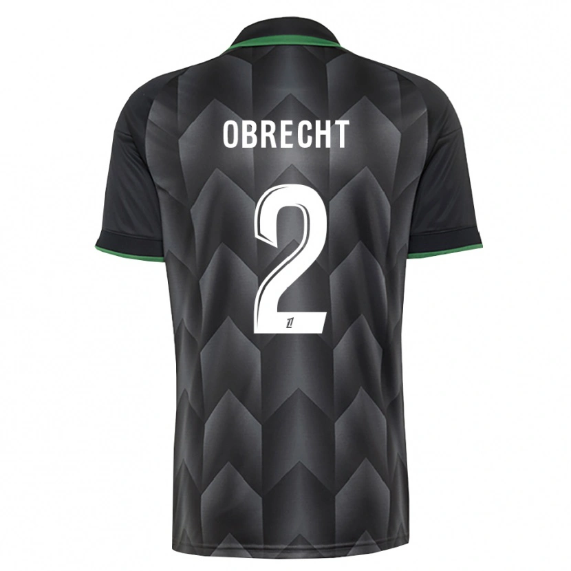 Danxen Homem Camisola Laura Obrecht #2 Branco Preto Verde Alternativa 2026/27 Camisa