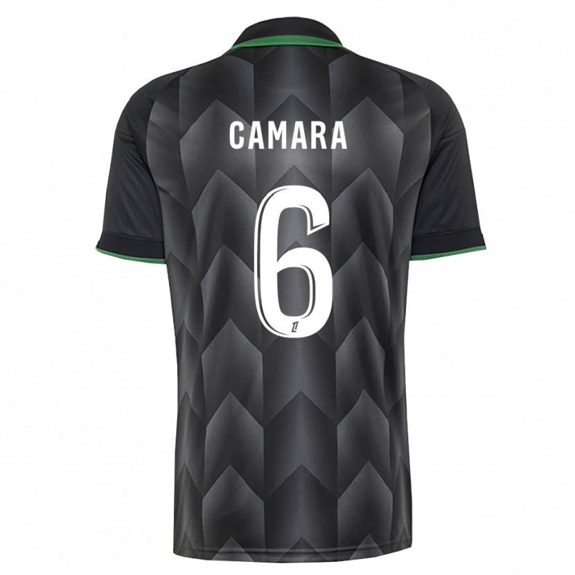 Danxen Homem Camisola Mamadou Camara #6 Branco Preto Verde Alternativa 2026/27 Camisa