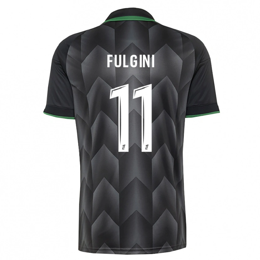 Danxen Homem Camisola Angelo Fulgini #11 Branco Preto Verde Alternativa 2026/27 Camisa
