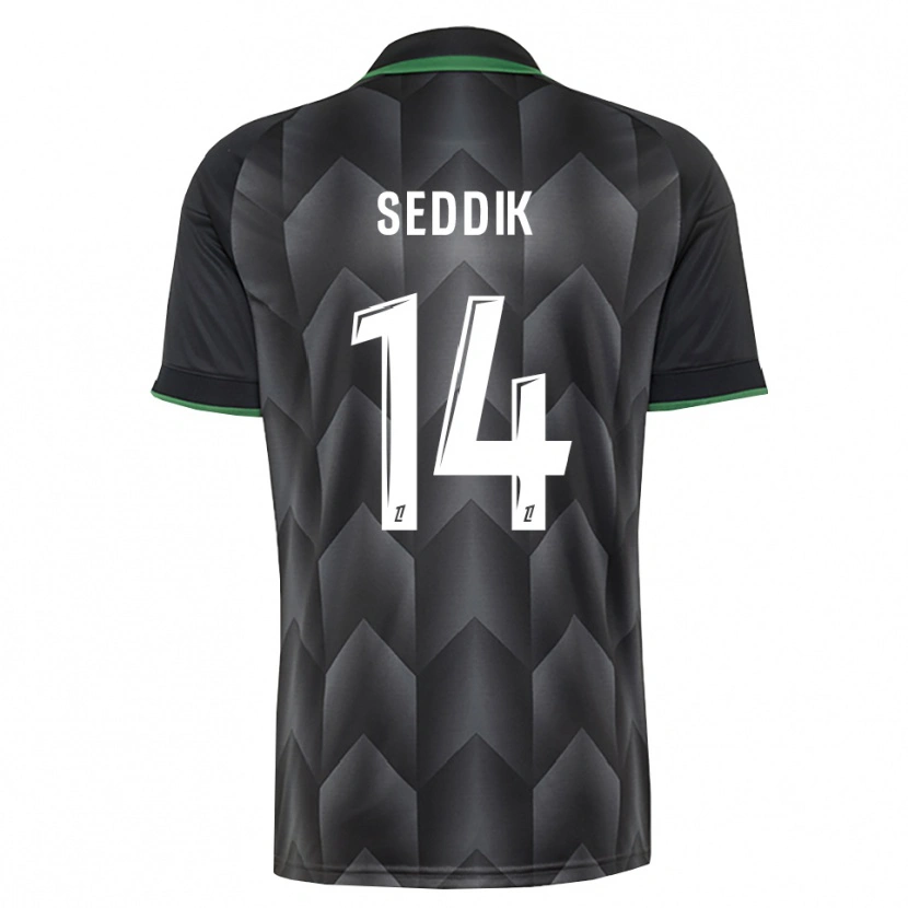 Danxen Homem Camisola Mohamed Seddik #14 Branco Preto Verde Alternativa 2026/27 Camisa