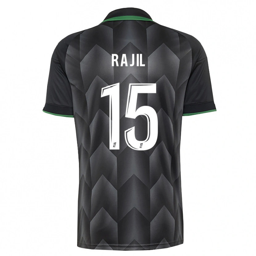 Danxen Homem Camisola Jibril Rajil #15 Branco Preto Verde Alternativa 2026/27 Camisa
