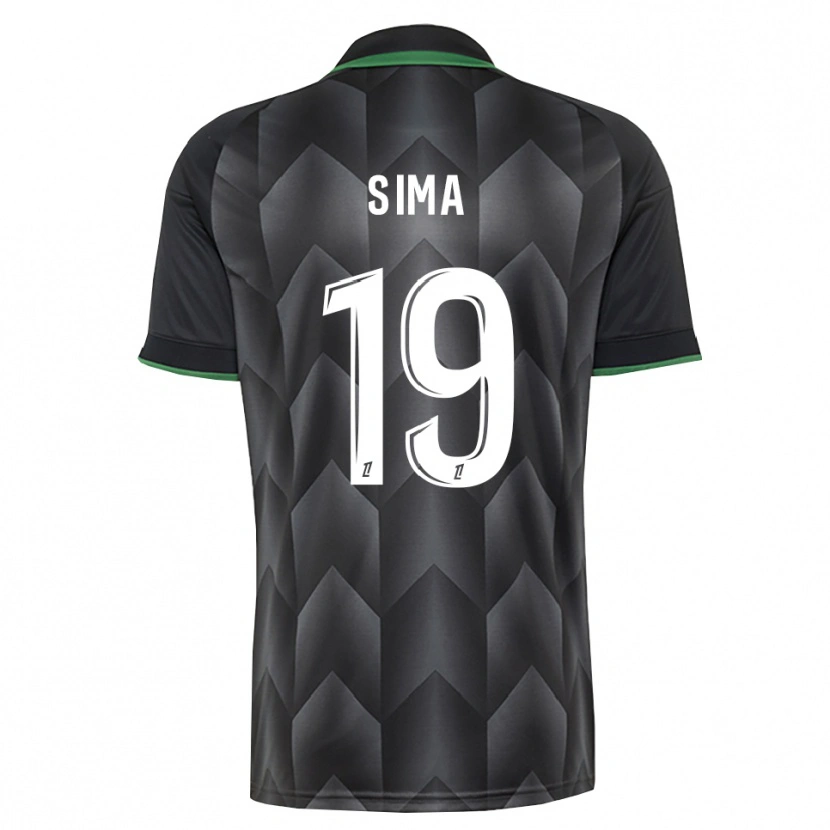 Danxen Homem Camisola Abdallah Sima #19 Branco Preto Verde Alternativa 2026/27 Camisa
