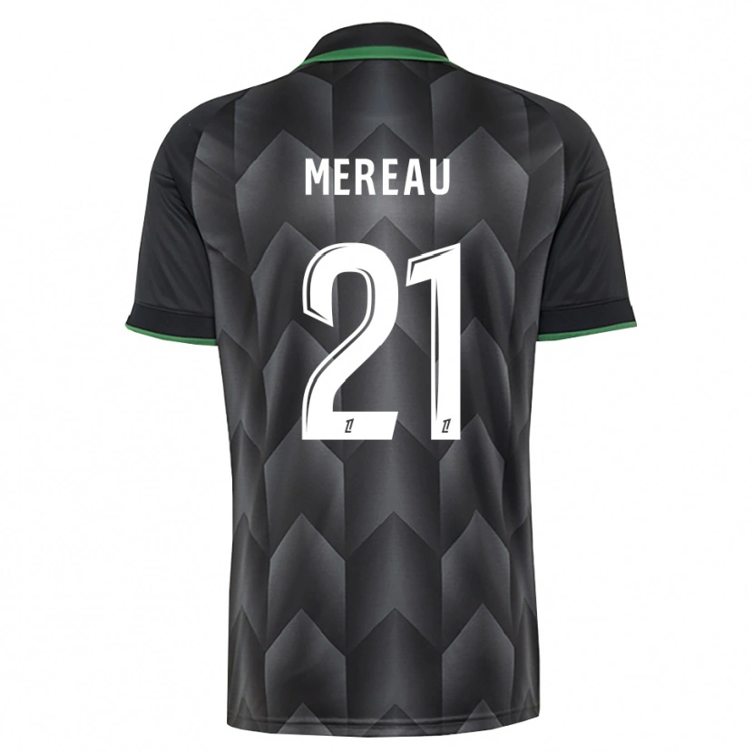 Danxen Homem Camisola Alizée Mereau #21 Branco Preto Verde Alternativa 2026/27 Camisa