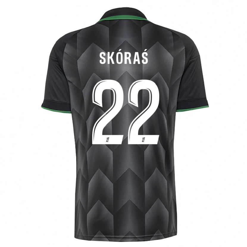 Danxen Homem Camisola Michal Skoras #22 Branco Preto Verde Alternativa 2026/27 Camisa
