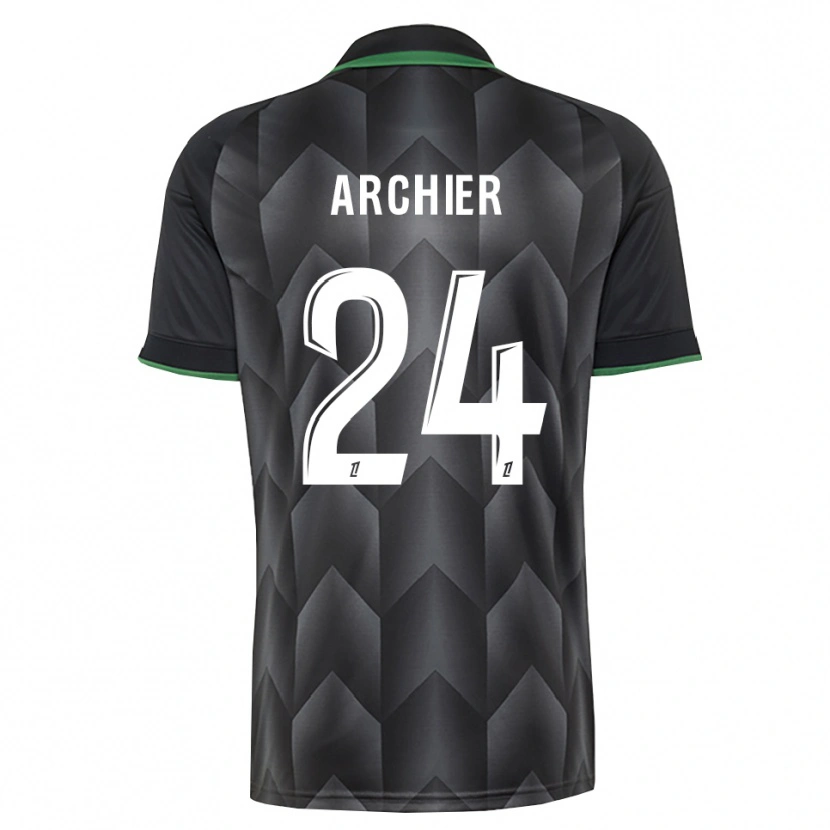 Danxen Homem Camisola Louann Archier #24 Branco Preto Verde Alternativa 2026/27 Camisa