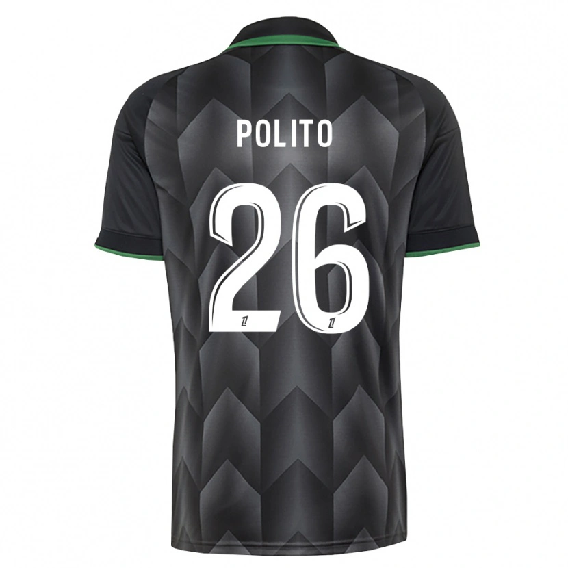 Danxen Homem Camisola Carla Polito #26 Branco Preto Verde Alternativa 2026/27 Camisa