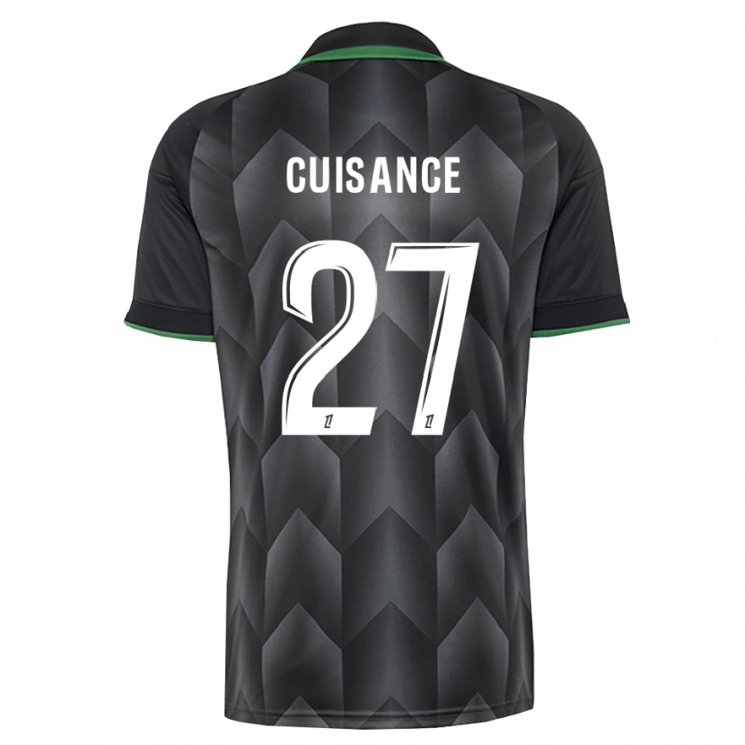 Danxen Homem Camisola Michaël Cuisance #27 Branco Preto Verde Alternativa 2026/27 Camisa