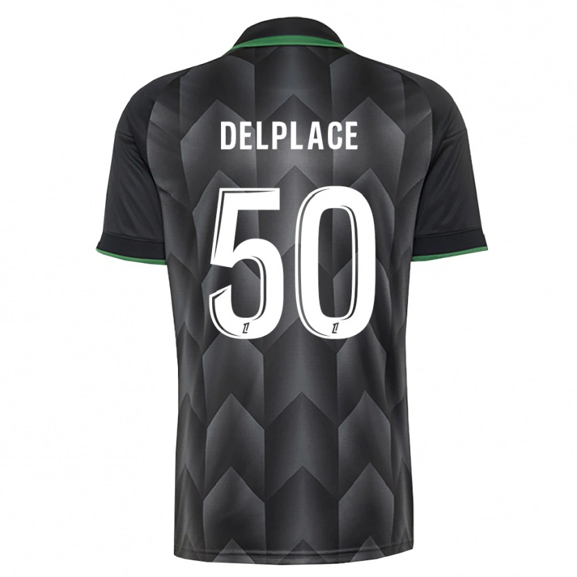 Danxen Homem Camisola Adam Delplace #50 Branco Preto Verde Alternativa 2026/27 Camisa
