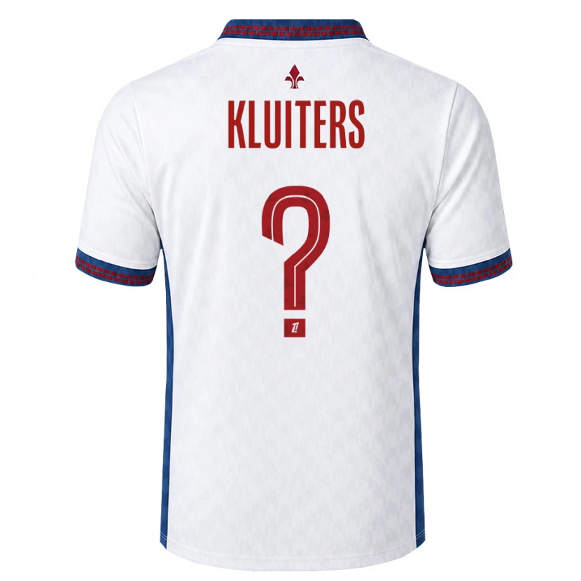 Danxen Homem Camisola Luuk Kluiters #0 Vermelho Branco Azul Alternativa 2026/27 Camisa