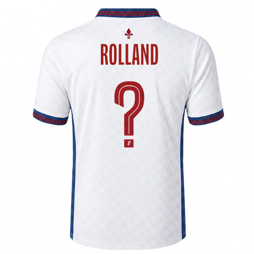Danxen Homem Camisola Baptiste Rolland #0 Vermelho Branco Azul Alternativa 2026/27 Camisa