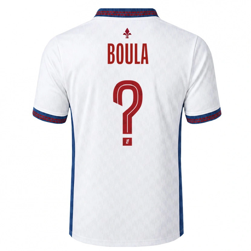 Danxen Homem Camisola Exauce Mpembele Boula #0 Vermelho Branco Azul Alternativa 2026/27 Camisa