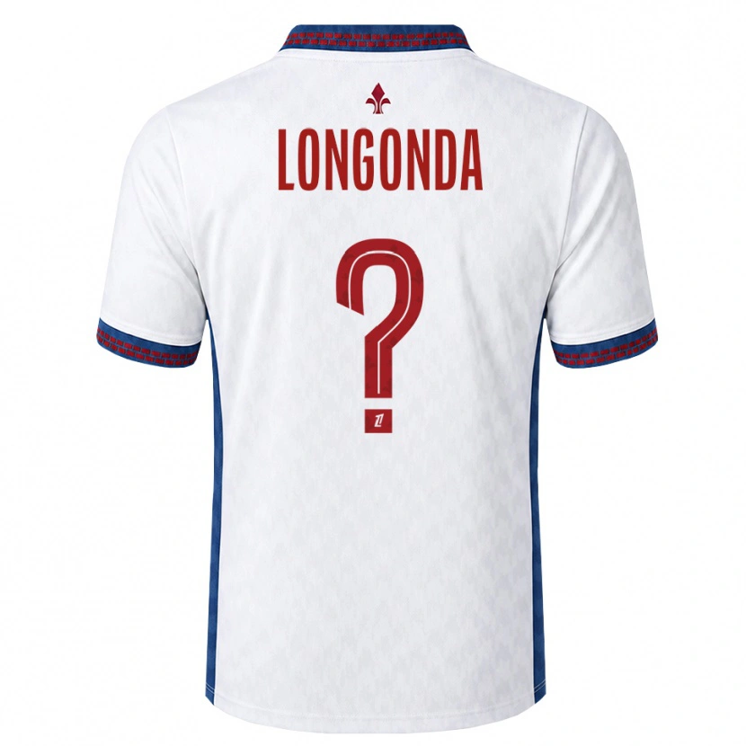Danxen Homem Camisola Jean-Pierre Longonda #0 Vermelho Branco Azul Alternativa 2026/27 Camisa