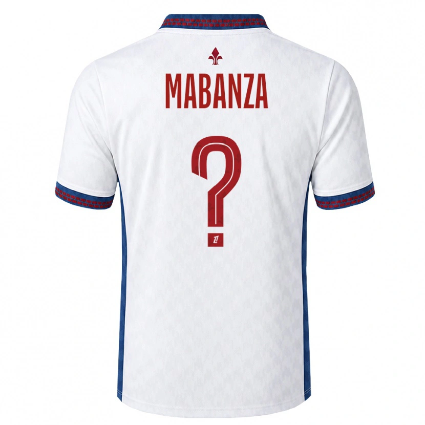 Danxen Homem Camisola Carmel Mabanza #0 Vermelho Branco Azul Alternativa 2026/27 Camisa